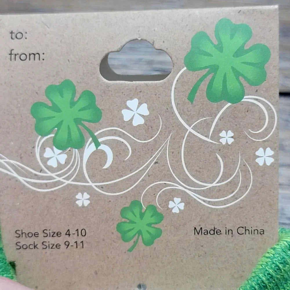 1 Pair St. Patrick's Day Knee Socks NWT